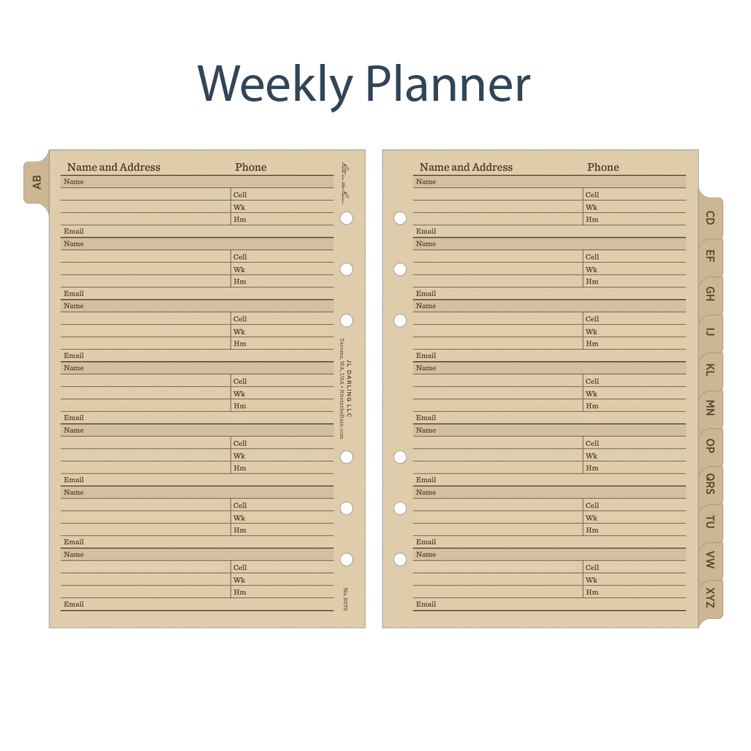 Rite in the Rain | Standard Planner Refill