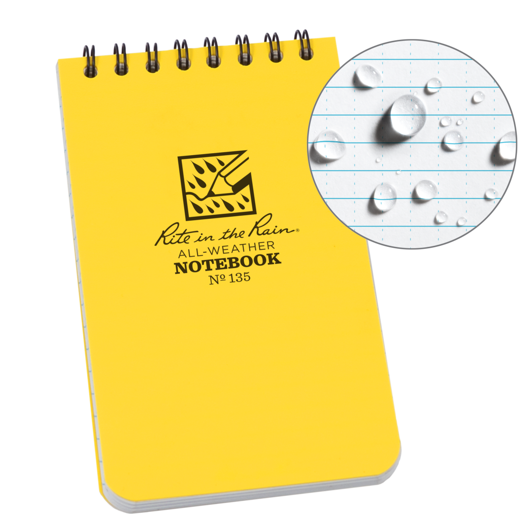 Rite in the Rain | Top Spiral Notebook 3" x 5" (3-pack)