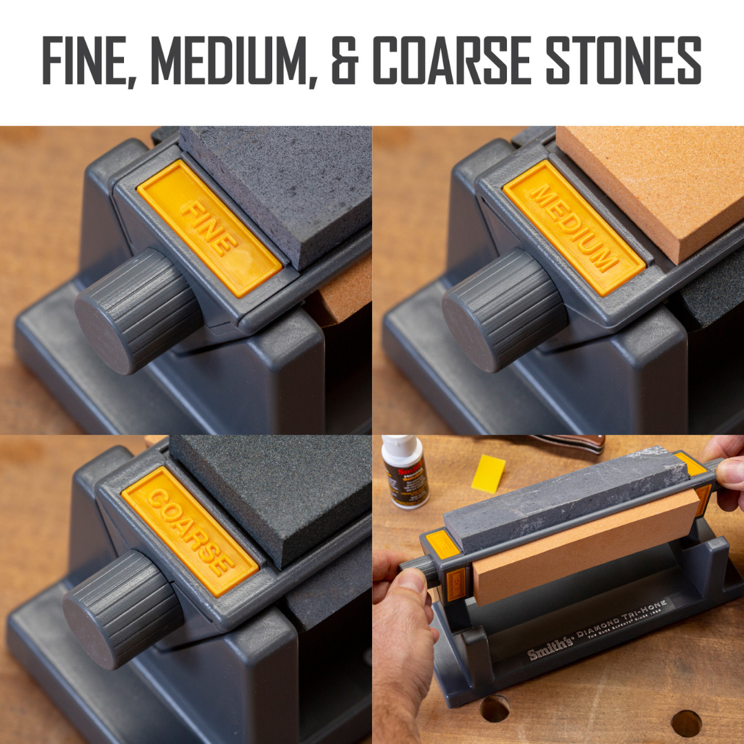 Smith's Abrasives | 6" Three Stone Sharpening System