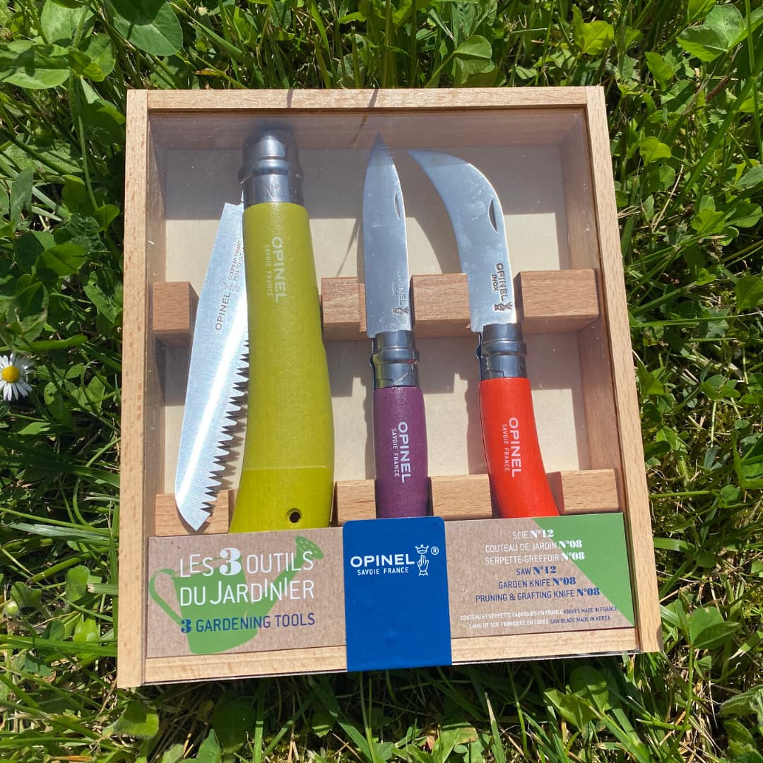 Opinel | Stainless & Carbon Steel Garden Knife Trio