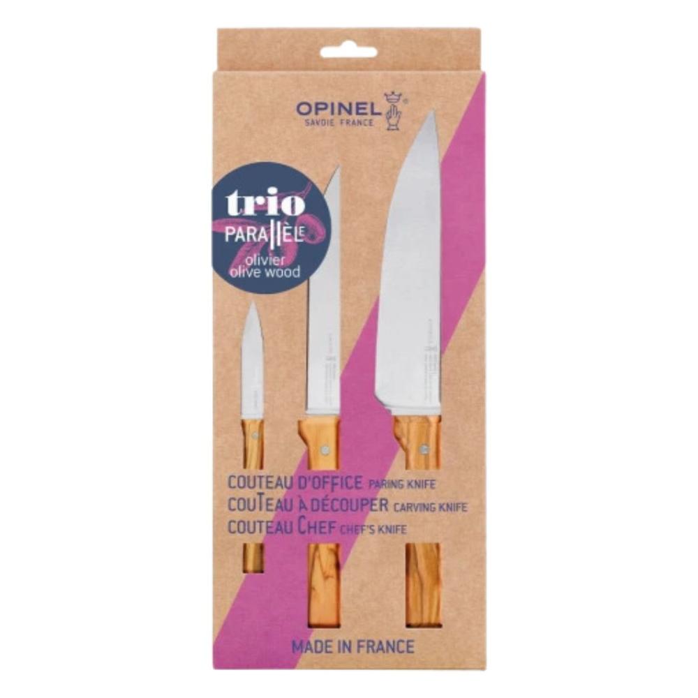 Opinel | Parallele Trio Knife Set- Olive