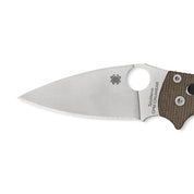 Spyderco | MANIX 2 BROWN CANVAS MICARTA CPM CRUWEAR PLAINEDGE