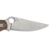Spyderco | Military™ 2 Knife Brown Canvas Micarta CPM CRU-WEAR