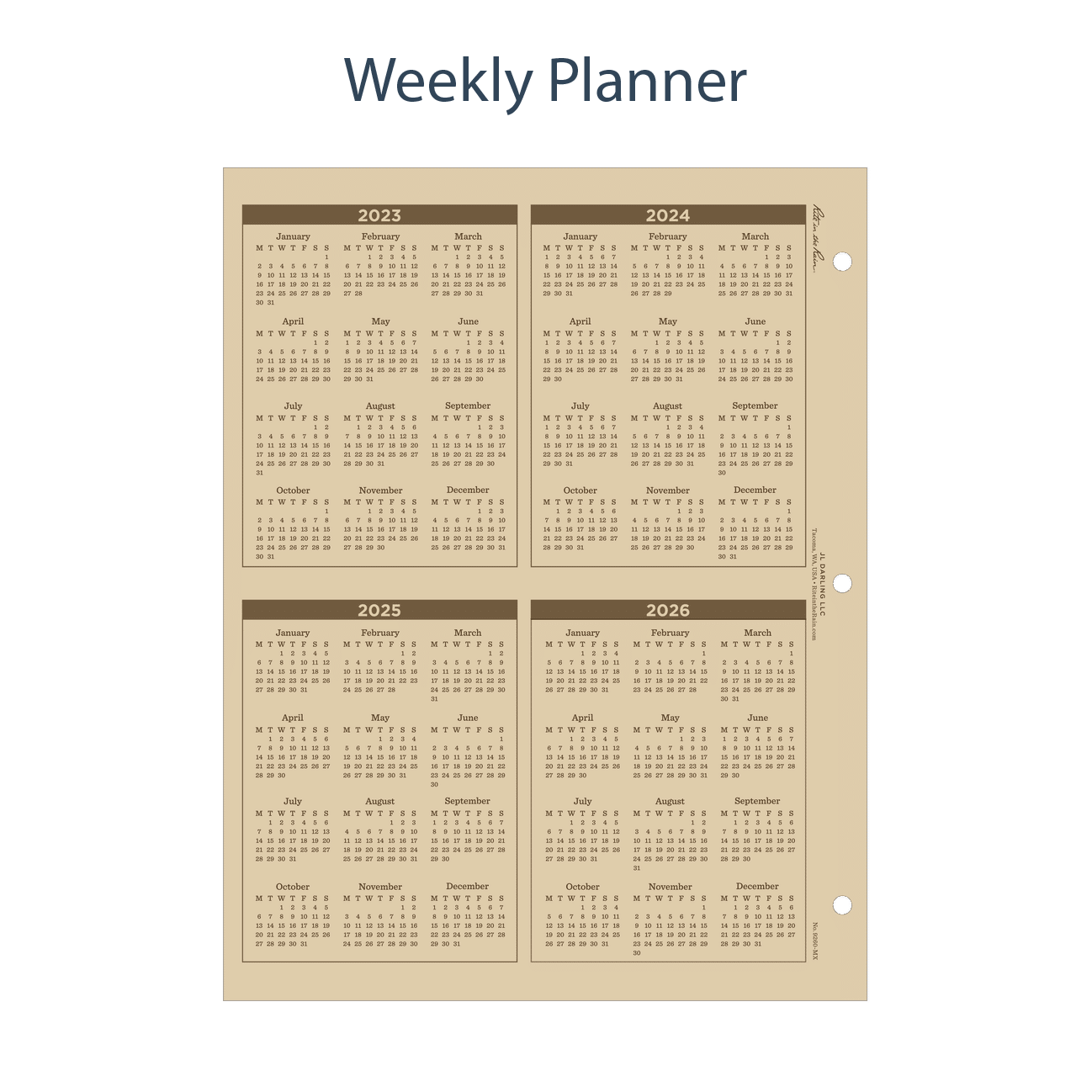 Rite in the Rain | Maxi Planner Refill