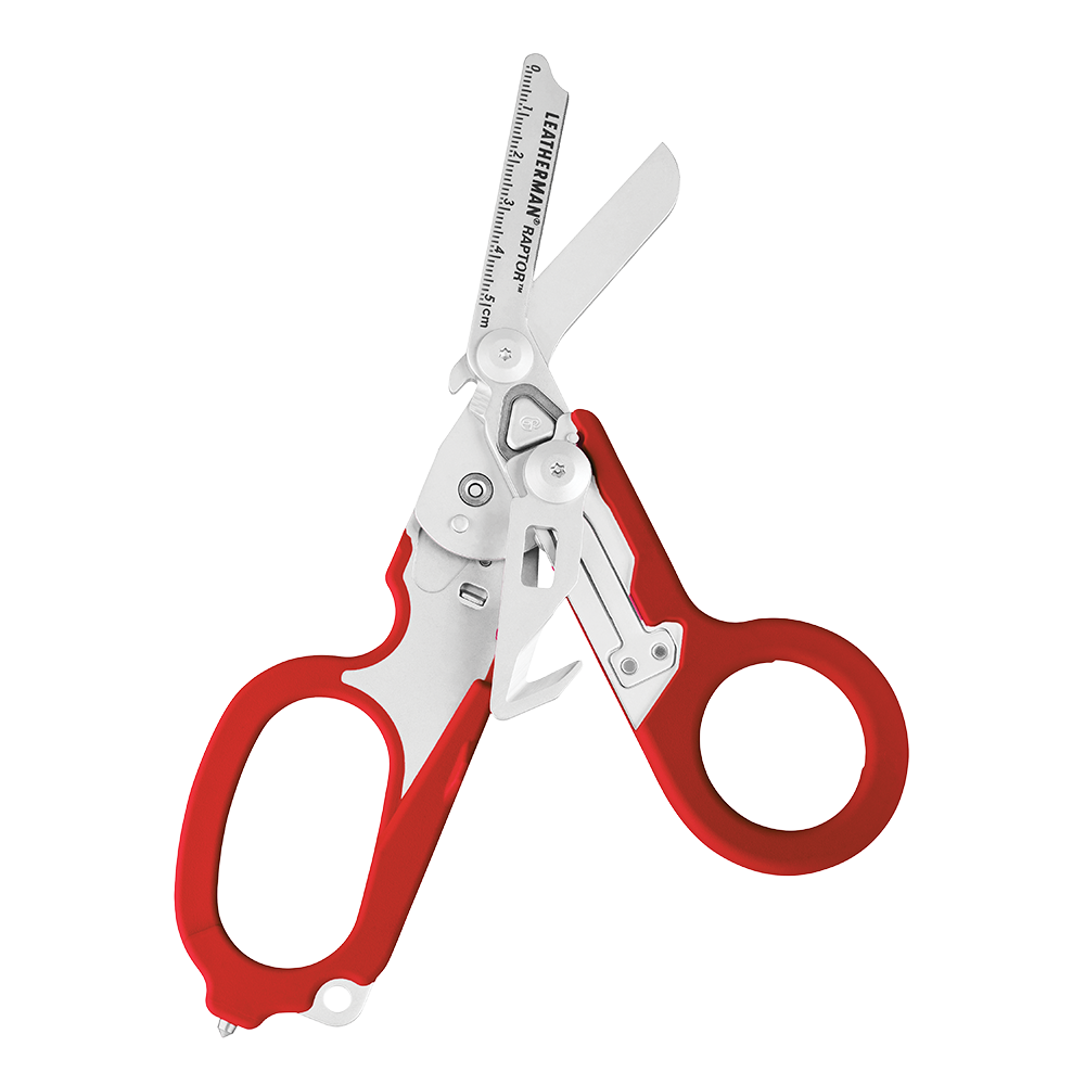 Leatherman Red / Stainless Steel foldable medical shears