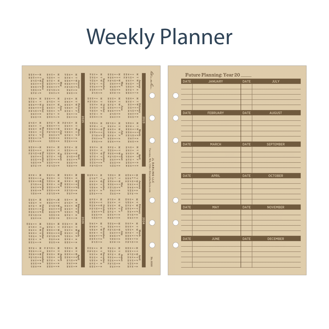 Rite in the Rain | Standard Planner Refill