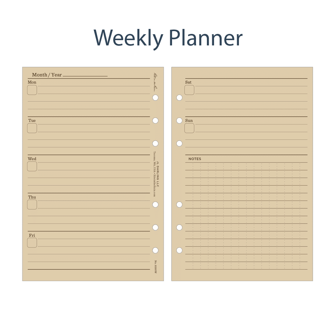 Rite in the Rain | Standard Planner Refill