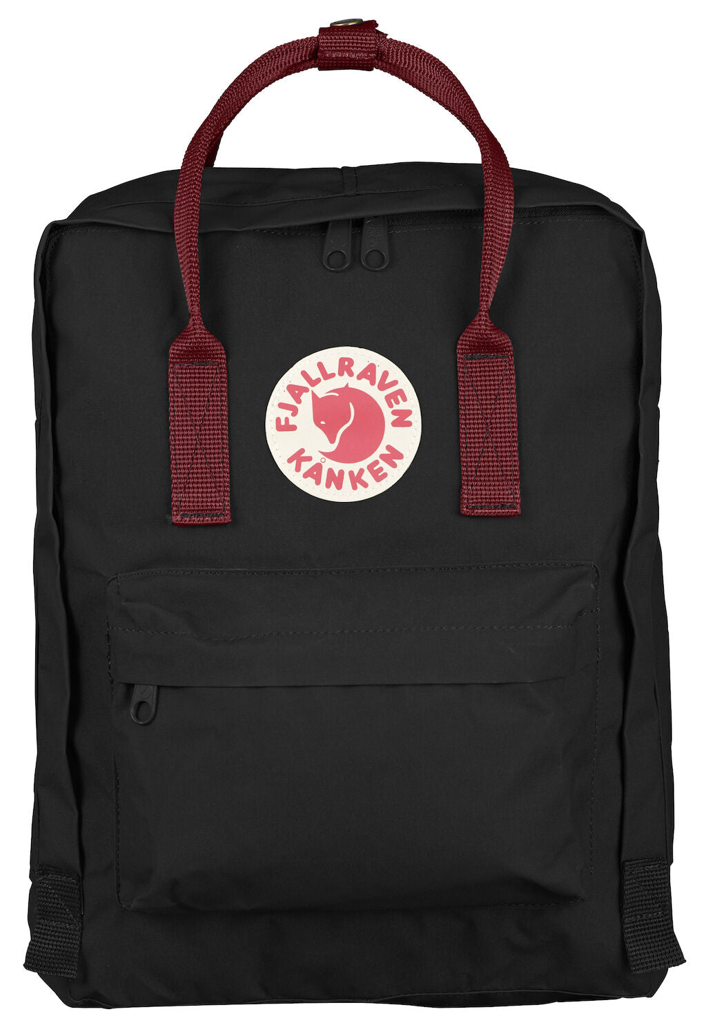 Fjallraven kanken black store and ox red