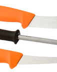 Morakniv | Hunting Set, 2 Knives + Sharpening Steel, Hi-Vis Orange