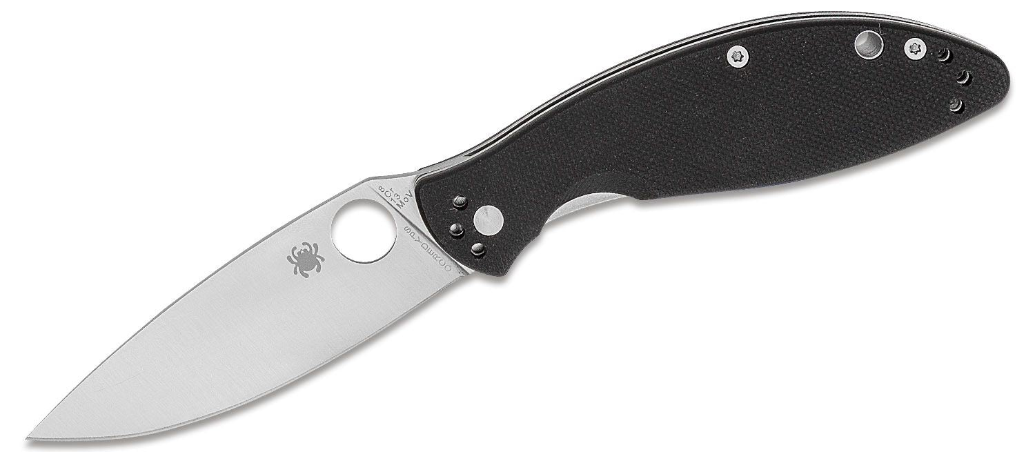 Spyderco | Astute Knife Black Handle - Plain Blade