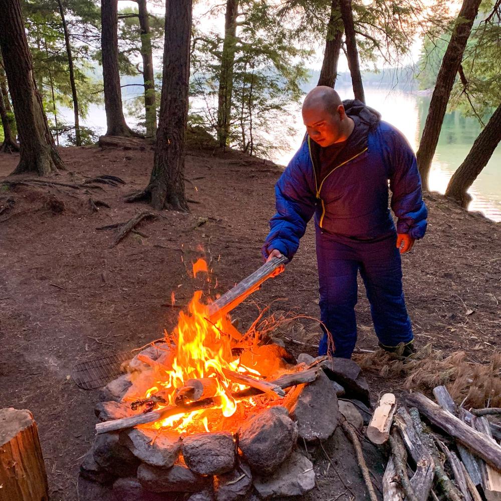 Selk'bag | Lite 6G Blue Evening Wearable Sleeping Bag