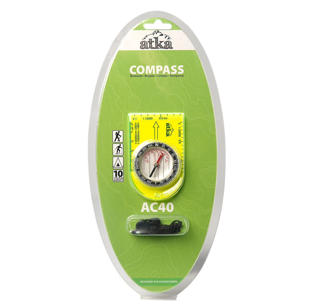 Atka | AC40 Compact Baseplate Compass