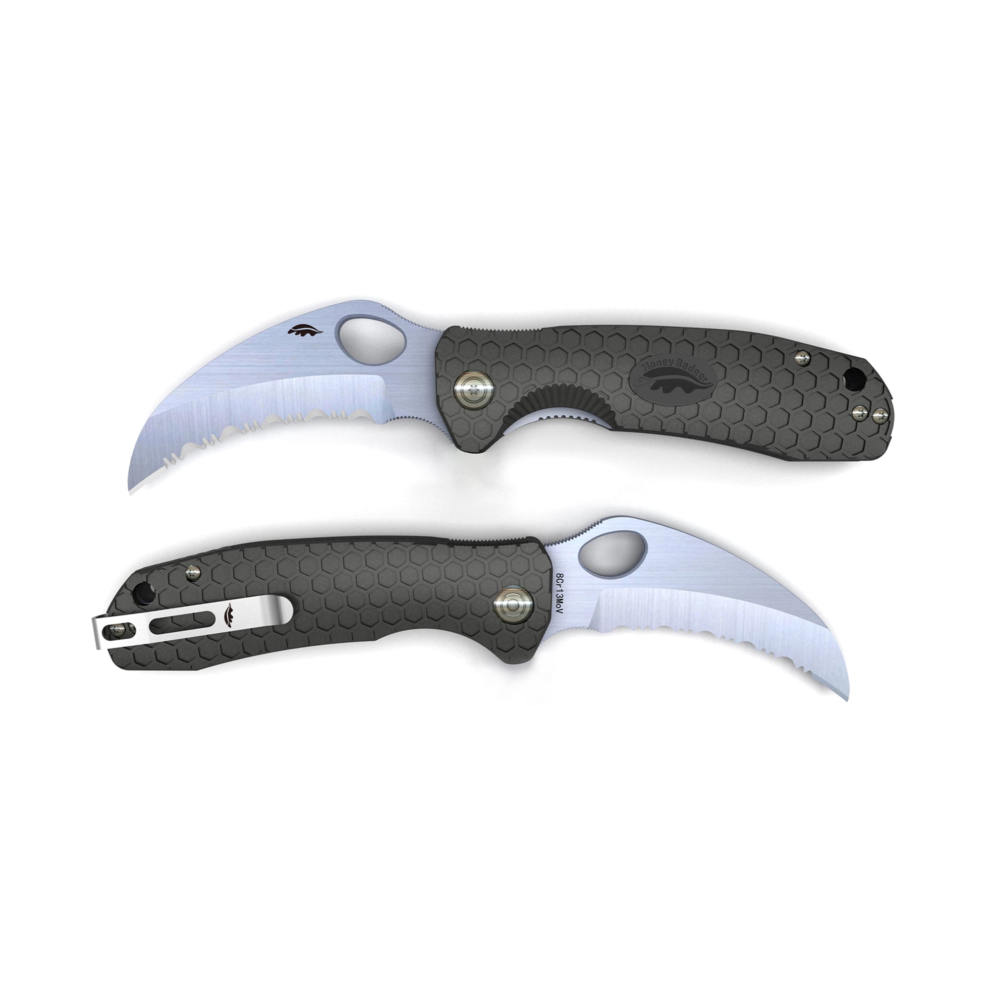 Honey Badger | Claw Small Knife | Black | Serrated