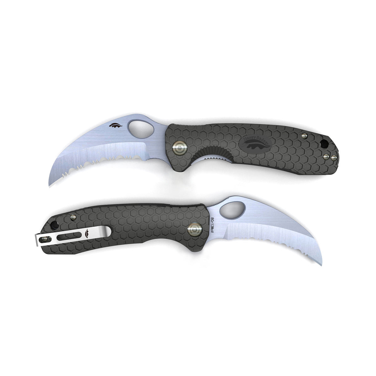 Honey Badger | Small Claw Blade | Black | Serrated | GEARSUPPLY