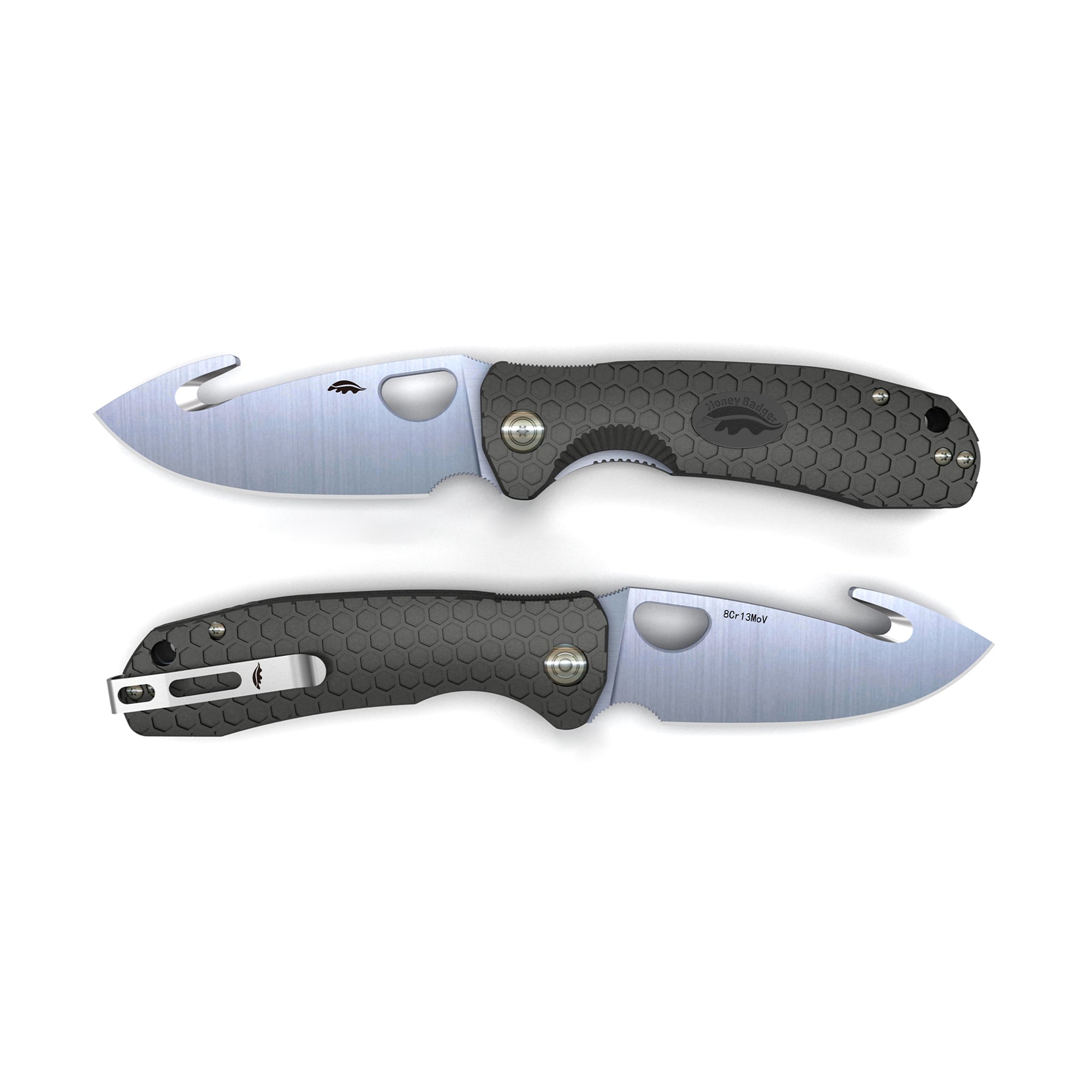 Honey Badger | Hook L/R Medium Knife | Black