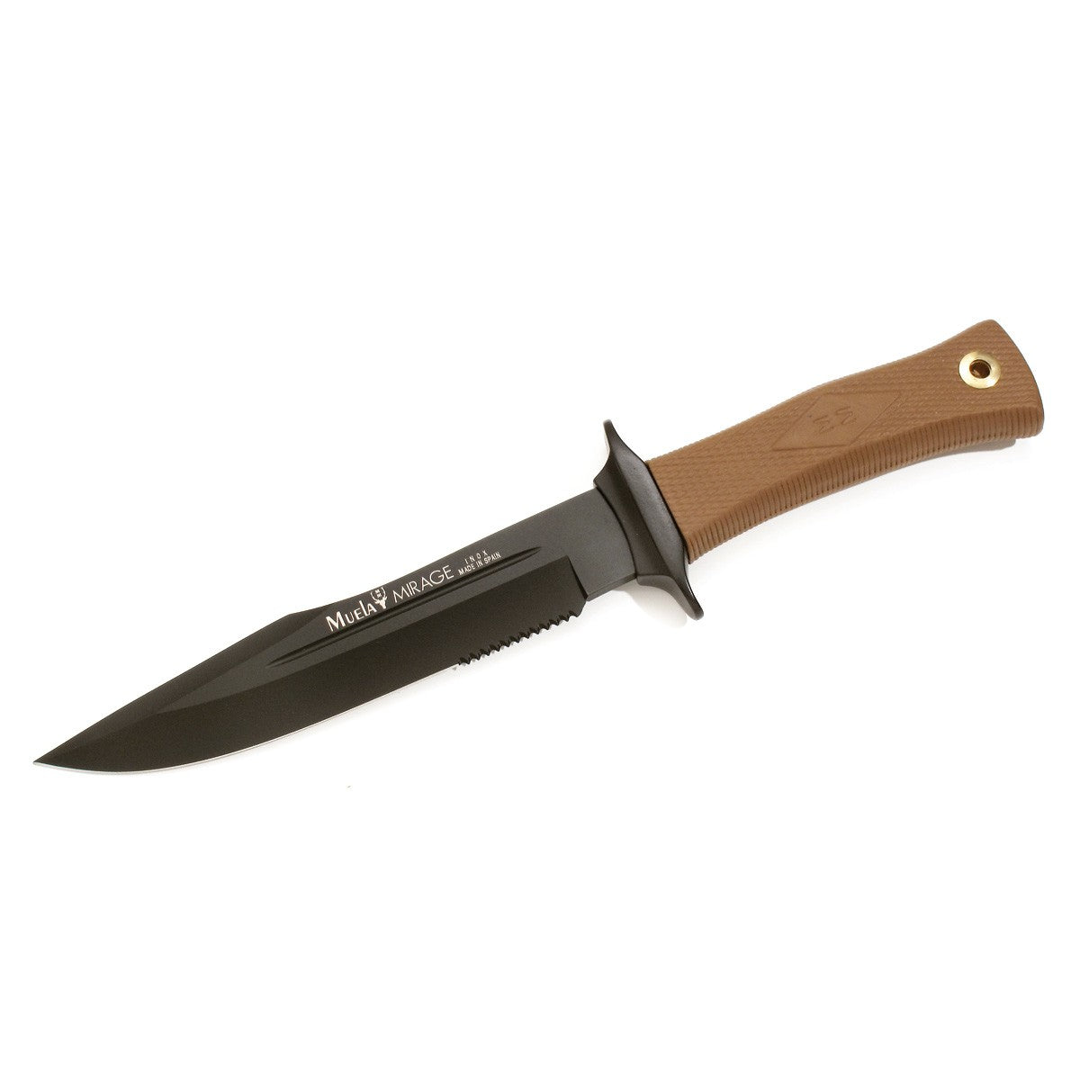 Muela | Mirage Knife - 18NM - Tefloned Blade w/ Desert Sheath