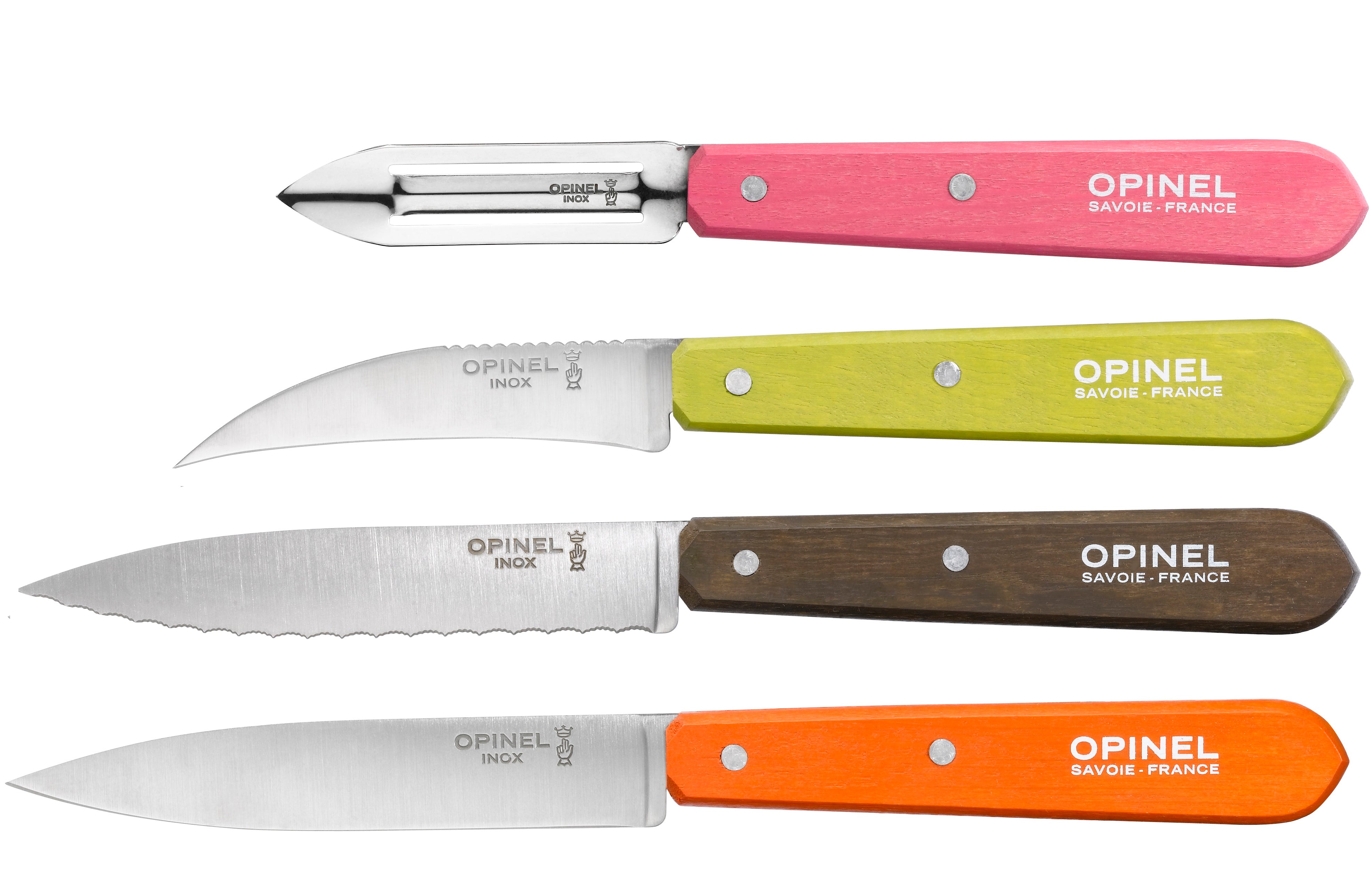 Opinel | Les Essentiels 50's S/S Kitchen Knife Set (#112, #113, #114, #115)