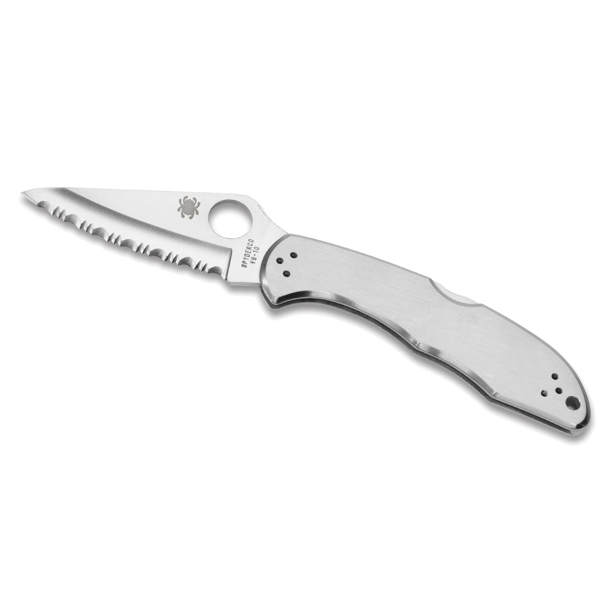 Spyderco | Delica 4 Knife Stainless - Serrated Blade