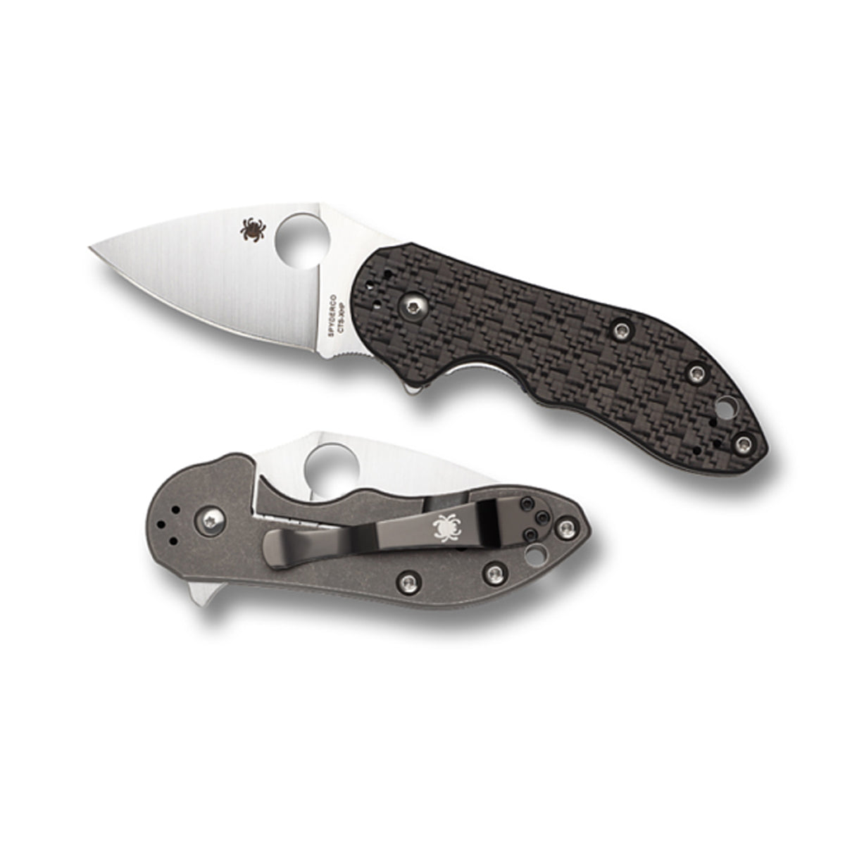 Spyderco | Dice Knife Titanium/CF/G-10 Laminate CTS XHP - Plain Blade