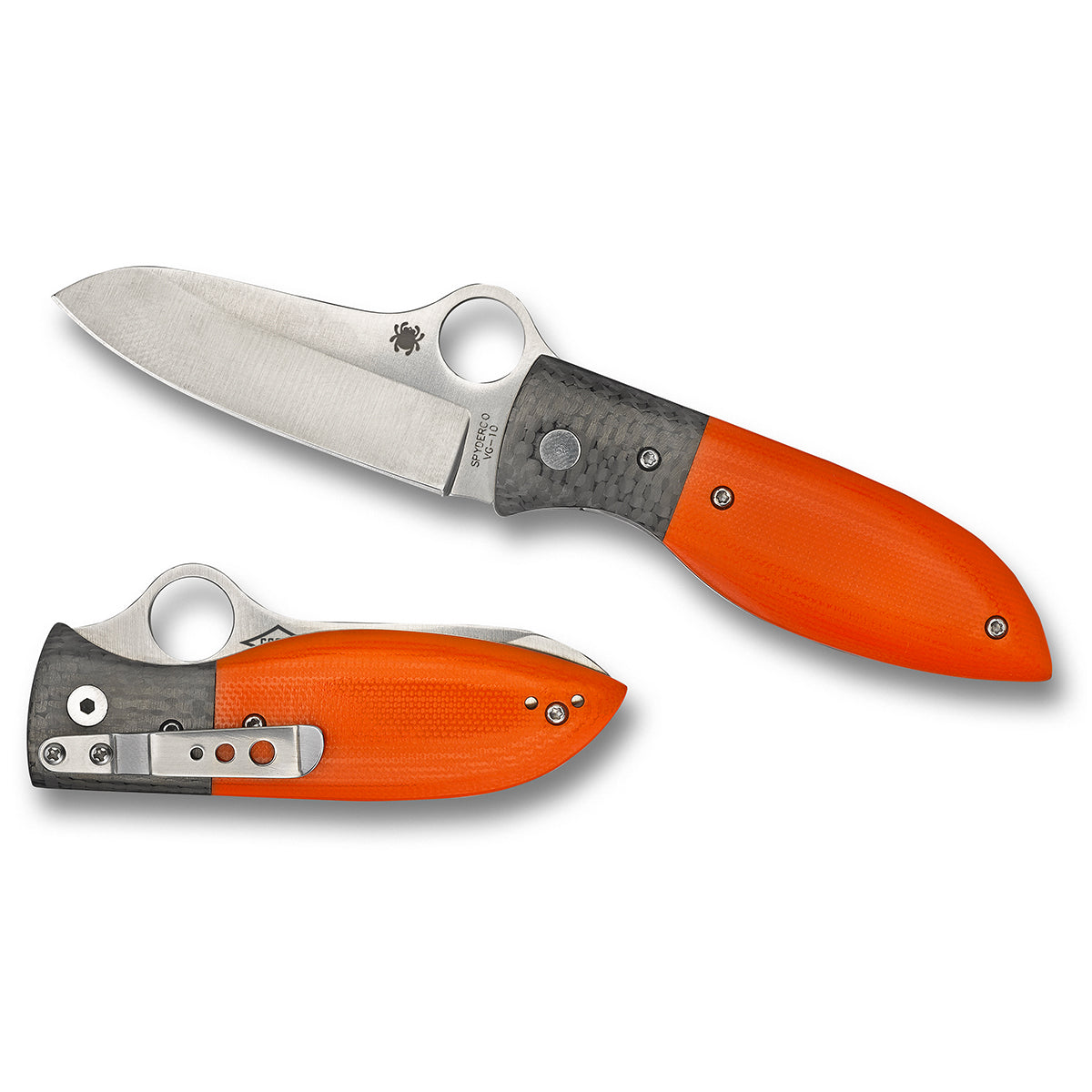 Spyderco | Firefly G-10 Knife Orange - Plain Blade