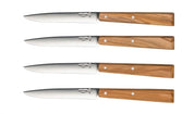Opinel | Bon Appetit South Box of 4 Table Knife #125 S/S - 11cm (Olive Wood)