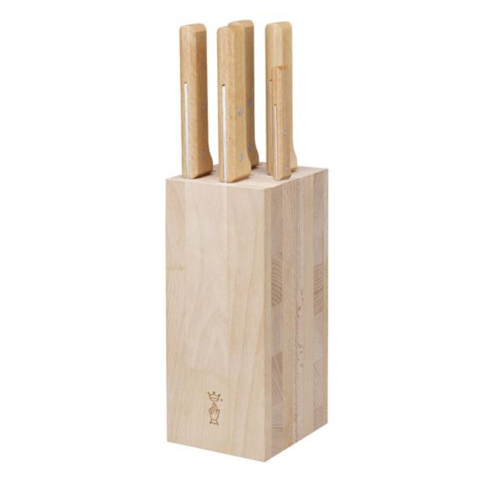 Opinel | Parallele 5 Piece Chef Knife Set with Block