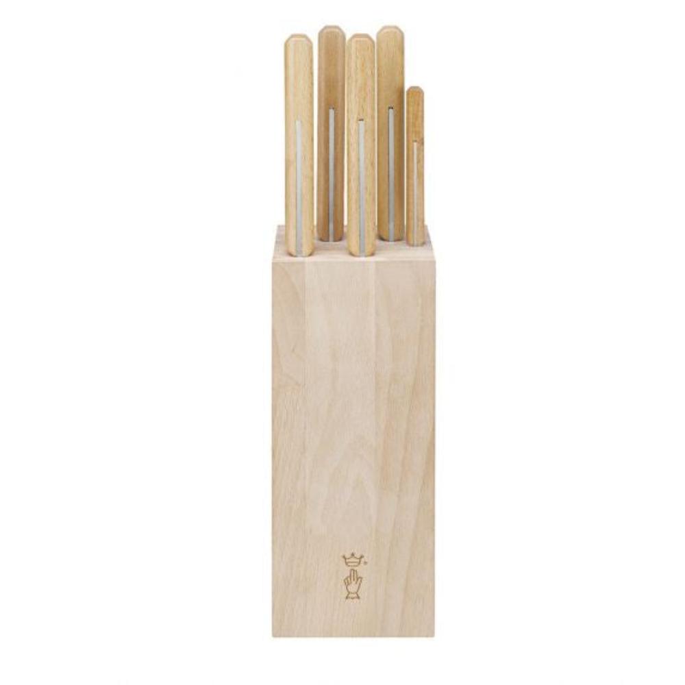 Opinel | Parallele 5 Piece Chef Knife Set with Block