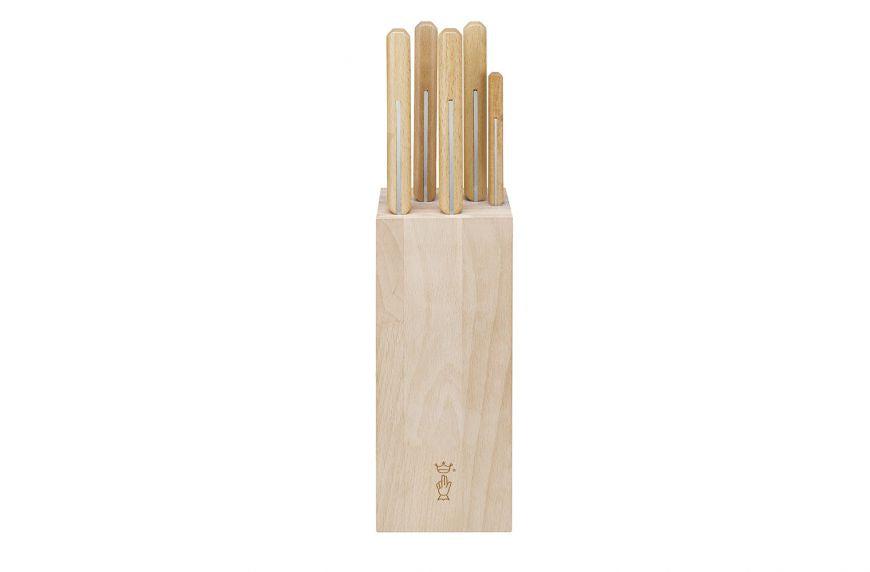 Opinel | Parallele Knife Block "Bread"(Paring, Chef, Santoku, Carving, Bread knives)