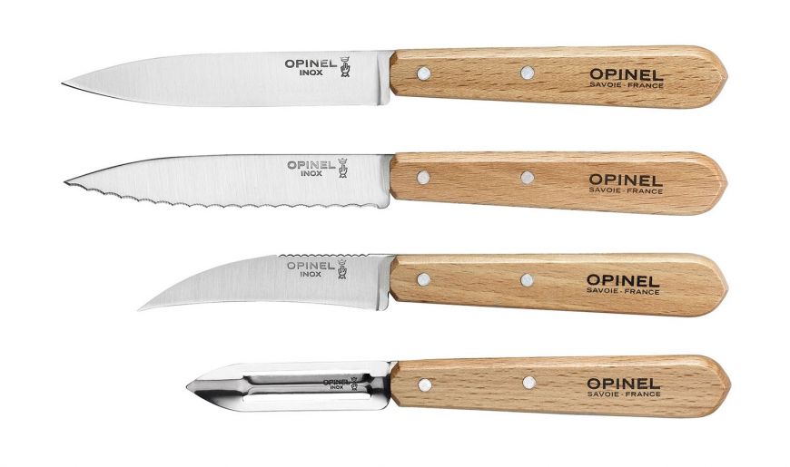 Opinel | Les Essentiels Natural S/S Kitchen Knife Set (#112, #113, #114, #115)