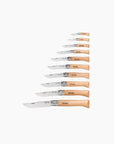 Opinel | Traditional Classic Gift Wooden Box Set of 10 Carbon Steel Knives (