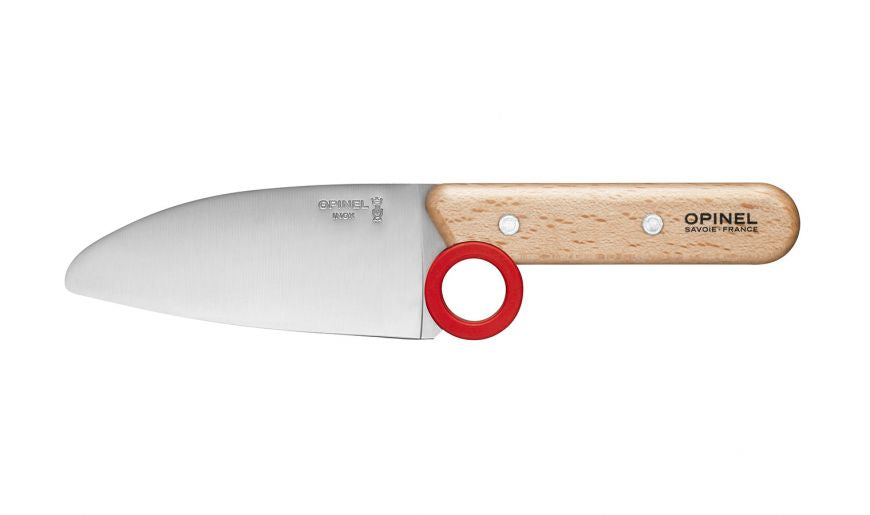 Opinel | Le Petit Chef 3pc Set (Kitchen Knife S/S 10cm/Peeler/Finger Protector)