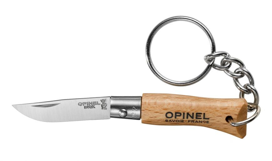 Opinel | Traditional Key Ring Knife #02 S/S 3.5cm - Beechwood